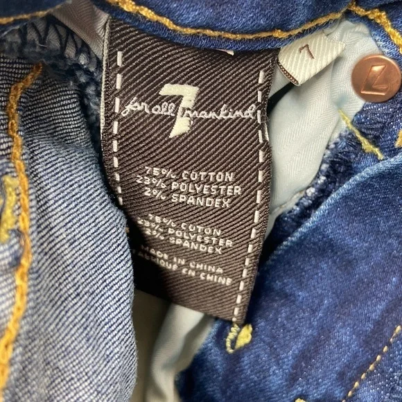 7 For All Mankind Little Kids Mens Classic Shorts Brand Size 7 = 6-7Y QK034 - Picture 5 of 6